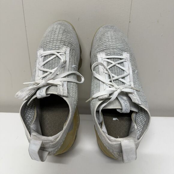 Nike Air Vapormax 2021 Flyknit White Pure Platinum DC4112-100 Women 8.5 GUC - Picture 4 of 10
